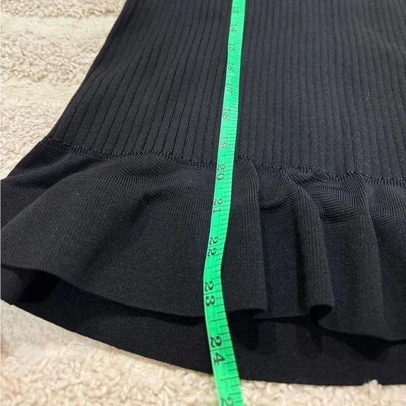 Diane Von Furstenberg blouse tank top ruffles ribbed sweater knit sleeveless - Picture 8 of 8